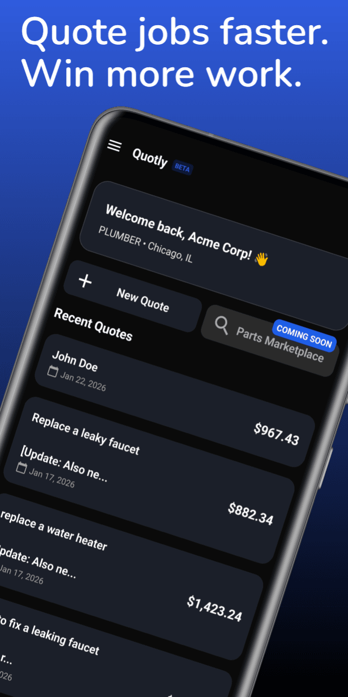 Quotly app screenshot 1